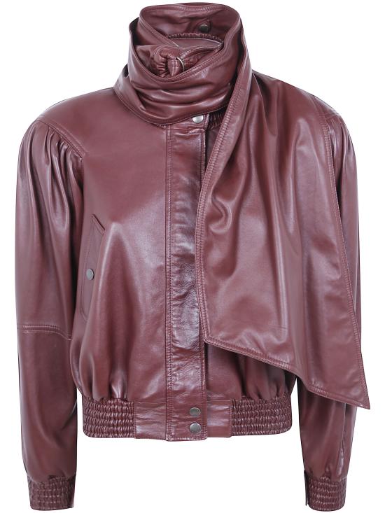 26FW 끌로에 가죽 자켓 CH26ACV33201 27L DARKENED BROWN