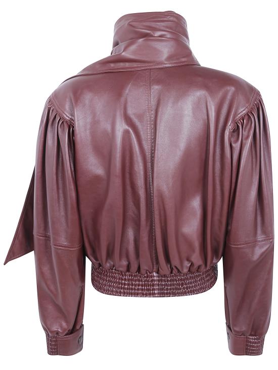 26FW 끌로에 가죽 자켓 CH26ACV33201 27L DARKENED BROWN - CHLOE