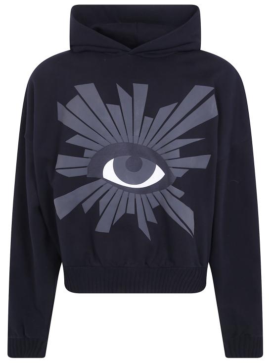 26FW 하우스 오브 에러스 후드 티셔츠 HEFW26HO01012 0015 BLACK