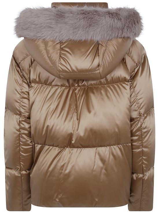 26FW 에르노 퍼 트림 후드 다운 자켓 PI002297D 12899 2157 CAMEL - HERNO