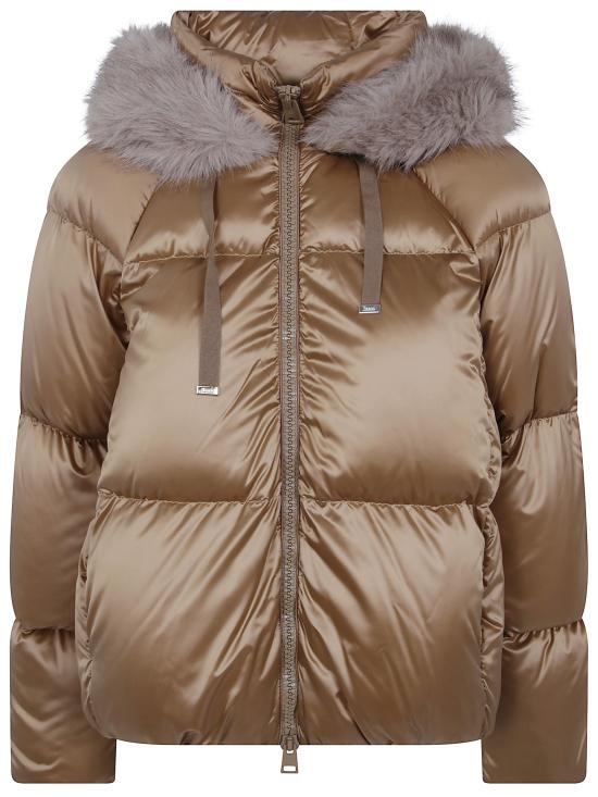 26FW 에르노 퍼 트림 후드 다운 자켓 PI002297D 12899 2157 CAMEL
