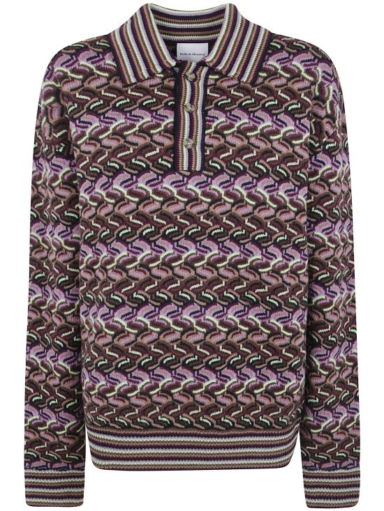 26FW 드롤드무슈 폴로 티셔츠 M PO244 WO007 MULTICOLOR