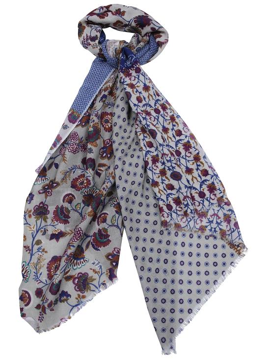 26FW 레더 스미스 런던 머플러/스카프 SCARF16647 WINE BLUE - LEATHER SMITH LONDON