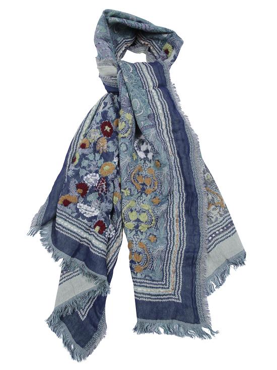 26FW 레더 스미스 런던 머플러/스카프 SCARF18597 LILAC BLUE - LEATHER SMITH LONDON