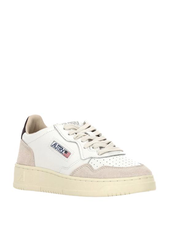 26FW 오트리 메달리스트 로우 레더 스니커즈 AULW LS18WHT FIG - AUTRY