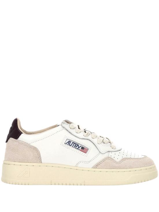26FW 오트리 메달리스트 로우 레더 스니커즈 AULW LS18WHT FIG