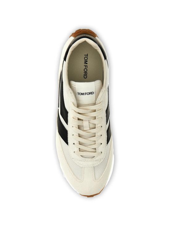 26FW 톰포드 스니커즈 J1511LCL456N WNM OPTICAL WHITE BLACK AMBER - TOMFORD