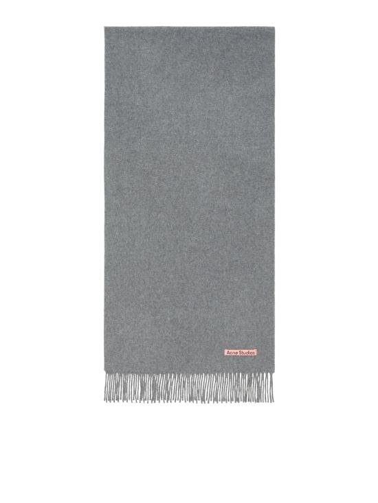 26FW 아크네 스튜디오 내로우 울 프린지 머플러 CA0210 990 GREY MELANGE