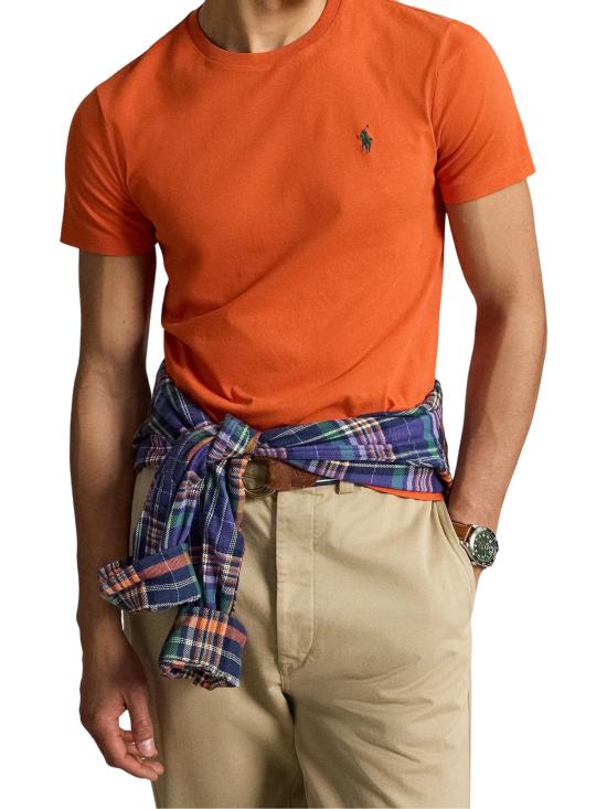 26FW 랄프 로렌 반팔 티셔츠 710671438 542 ORANGE - RALPH LAUREN