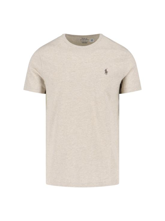 26FW 랄프 로렌 반팔 티셔츠 710671438 203 BEIGE