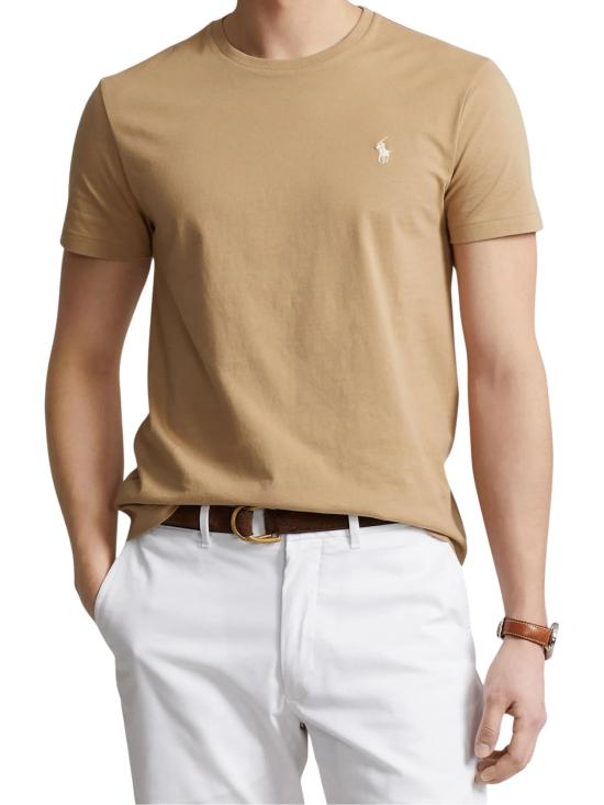 26FW 랄프 로렌 반팔 티셔츠 710671438 329 BEIGE - RALPH LAUREN