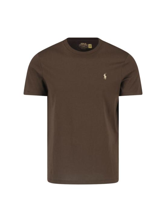 26FW 랄프 로렌 반팔 티셔츠 710671438 533 BROWN