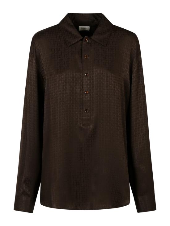 26FW 생로랑 셔츠 A001Q1 Y2O282036 CHOCOLAT - SAINT LAURENT