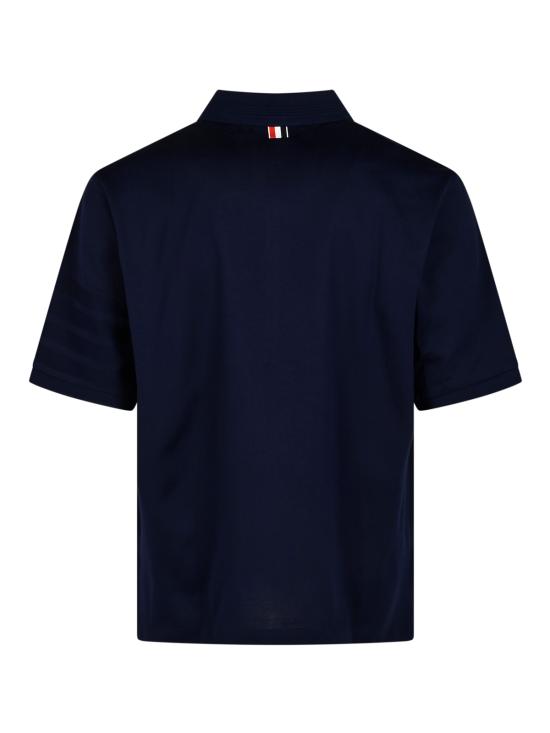 26FW 톰브라운 폴로 티셔츠 MJP249A J0276415 NAVY - THOM BROWNE