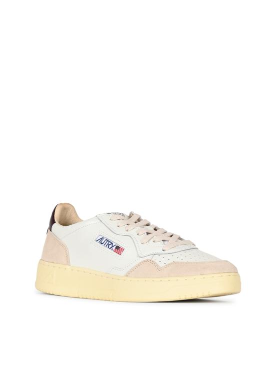 26FW 오트리 메달리스트 로우 스니커즈 AULM LS18 LEAT SUEDE WHT FIG - AUTRY