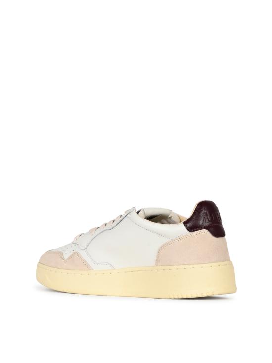 26FW 오트리 메달리스트 로우 스니커즈 AULM LS18 LEAT SUEDE WHT FIG - AUTRY