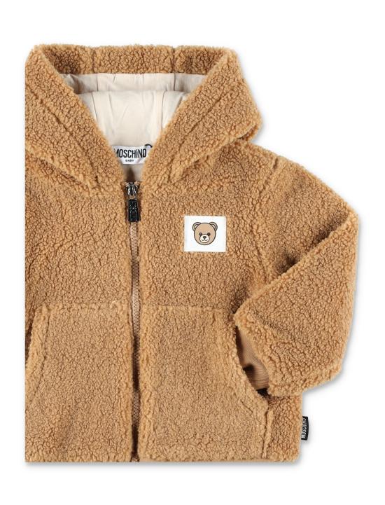 26FW [키즈] 모스키노 롱 자켓/코트 MUA00BLIA00 20351 BEAR BROWN - MOSCHINO