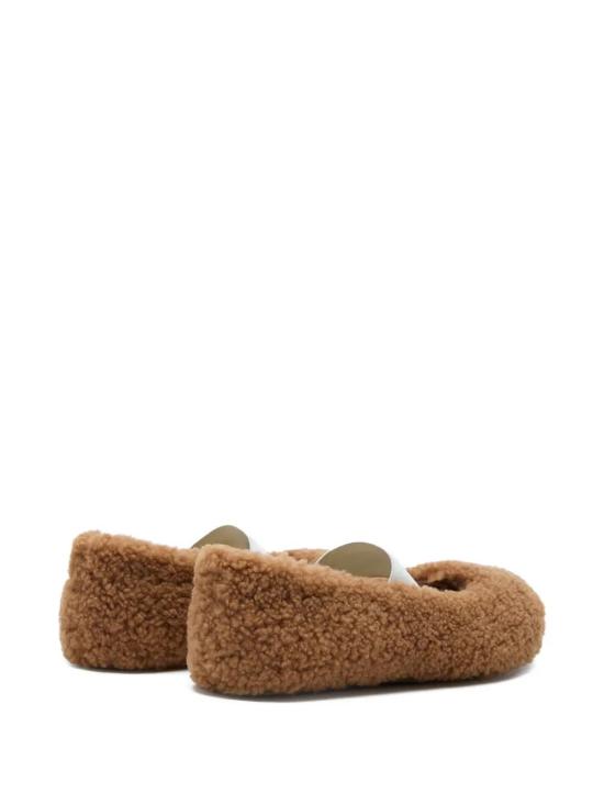26FW 문부츠 시어링 퍼 발레리나 플랫슈즈 80D2400010M008 COGNAC - MOON BOOT