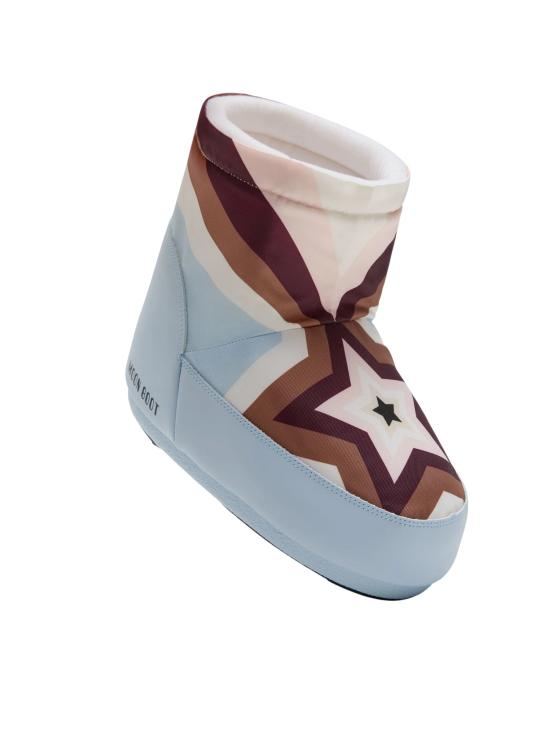 26FW 문부츠 아이콘 나일론 로우 부츠 80D1409970 FV02 BABY BLUE MULTICOLOR - MOON BOOT