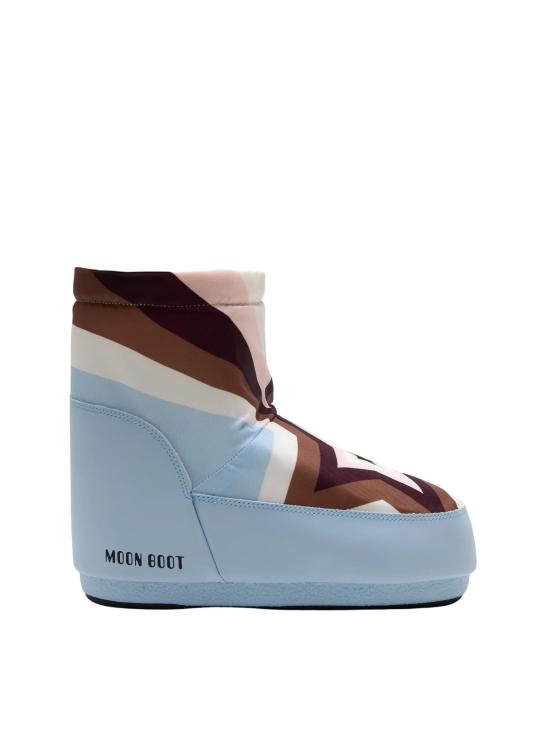 26FW 문부츠 아이콘 나일론 로우 부츠 80D1409970 FV02 BABY BLUE MULTICOLOR