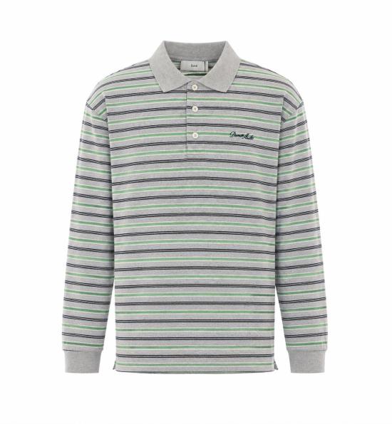 26FW 던스트 반팔 티셔츠 UDTS6C119G2 GREY STRIPE