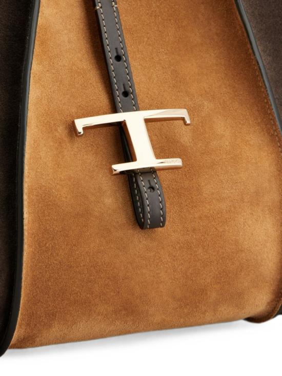 26FW 토즈 T 타임리스 미니 쇼핑백 XBWTSBA0300VJ0 6L62 Brown - TODS