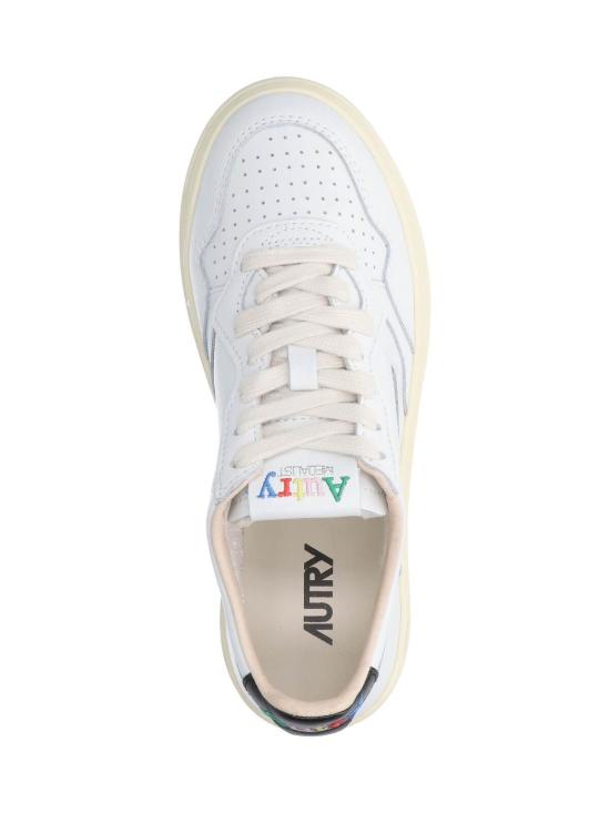 26FW 오트리 메달리스트 로우 레더 스니커즈 AULWBG02 WHITE - AUTRY
