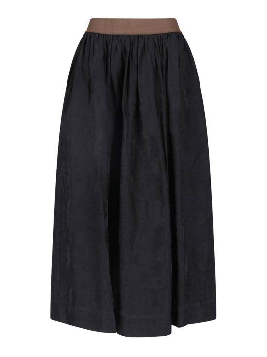 26SS 우마 왕 미디 스커트 UP2002UW900 BLACK