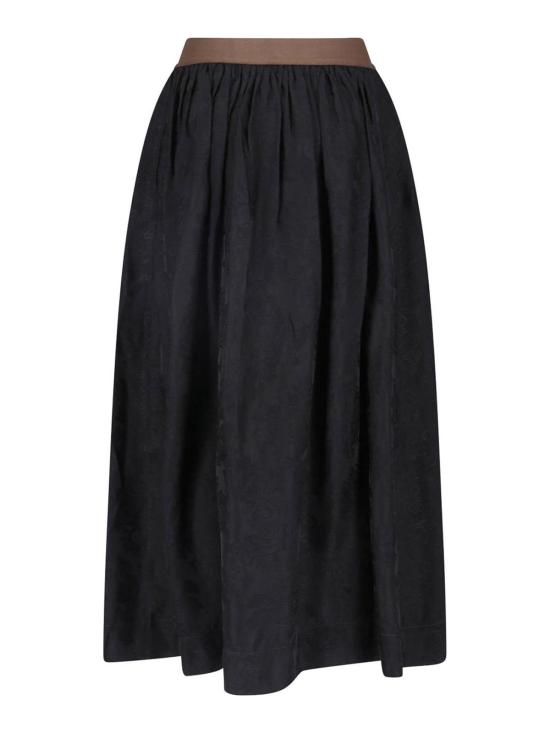 26SS 우마 왕 미디 스커트 UP2002UW900 BLACK - UMA WANG
