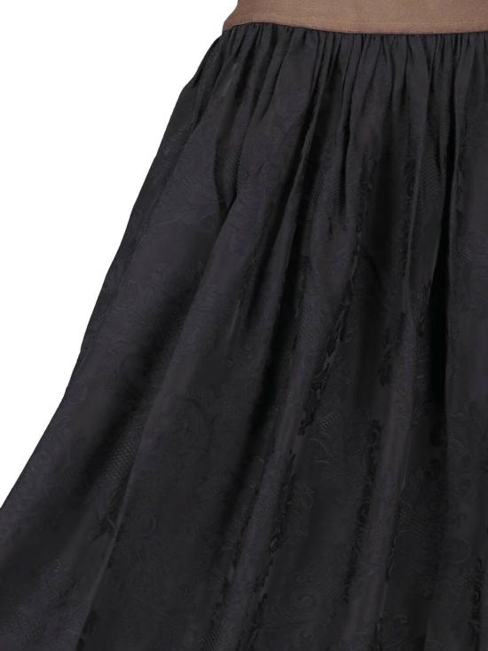 26SS 우마 왕 미디 스커트 UP2002UW900 BLACK - UMA WANG