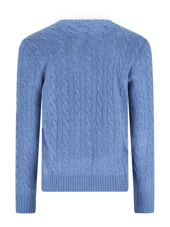 26FW 폴로 랄프로렌 케이블 니트 스웨터 710876762504 BLUE - POLO RALPH LAUREN