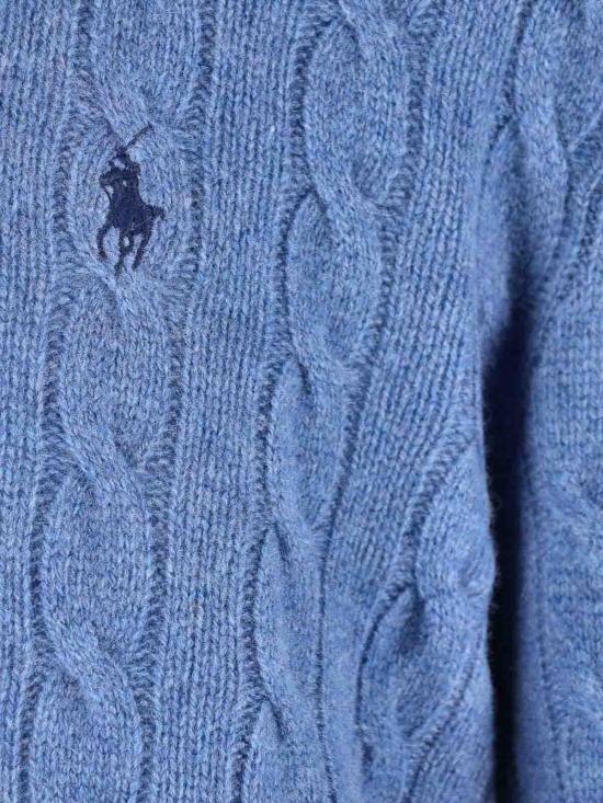 26FW 폴로 랄프로렌 케이블 니트 스웨터 710876762504 BLUE - POLO RALPH LAUREN