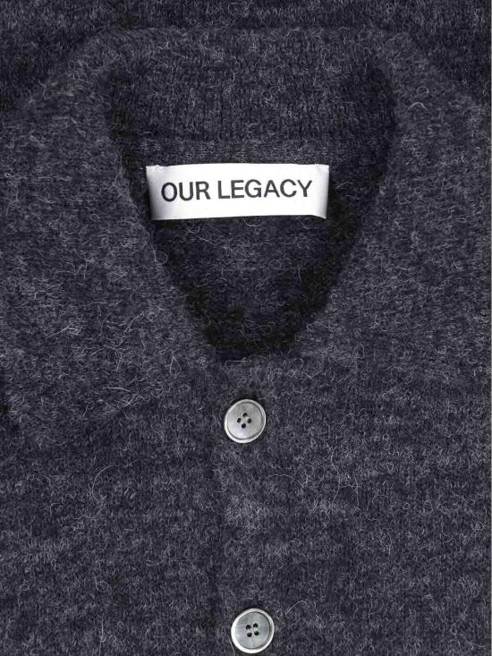 26FW 아워레가시 이브닝 폴로 M2263ECCHARCOALMELANGEFUZZYALPACA GREY - OUR LEGACY