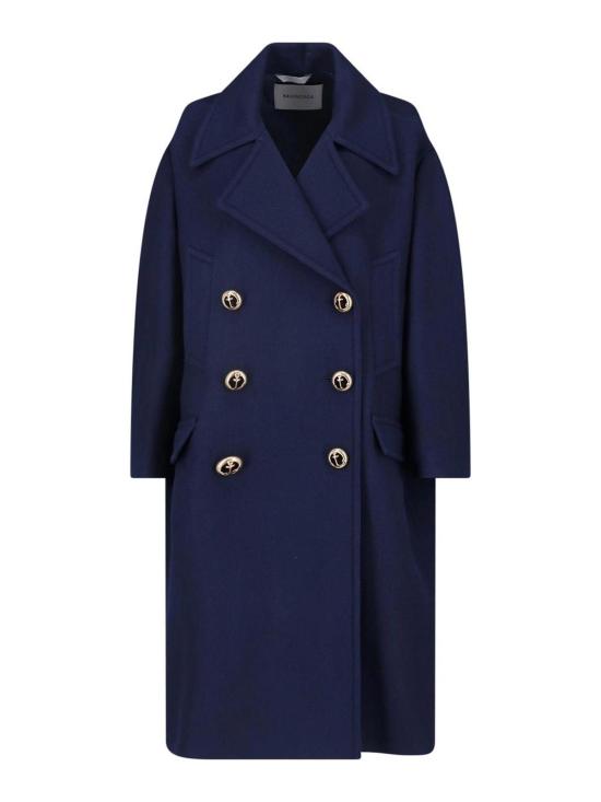 26FW 발렌시아가 울 코트 872232TUU168065 BLUE