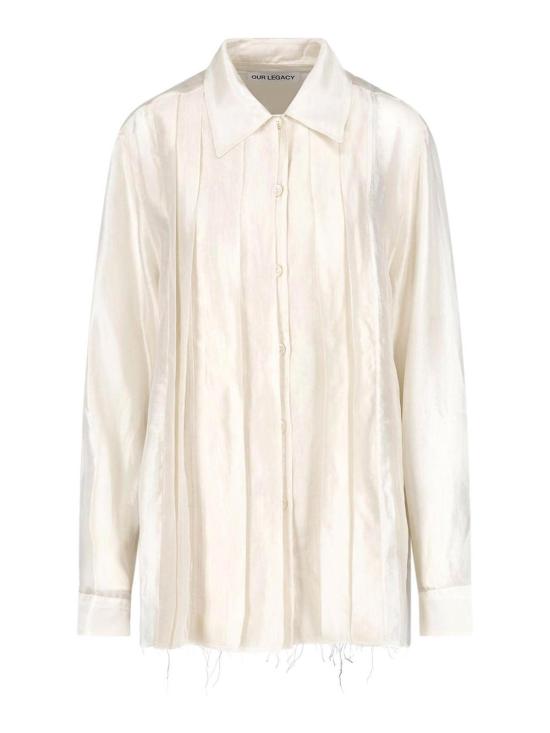26FW 아워레가시 턱시도 에브리 셔츠 W4262EMPMOONLITPEARLSHIMMERGAUZE WHITE