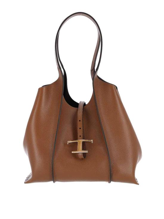 26FW 토즈 T 타임리스 쇼퍼 백 스몰 XBWTSBA0200XSOS600 BROWN