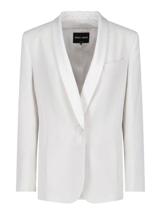 26FW 조르지오 아르마니 수트 자켓 GW003989TE16469U8001 WHITE