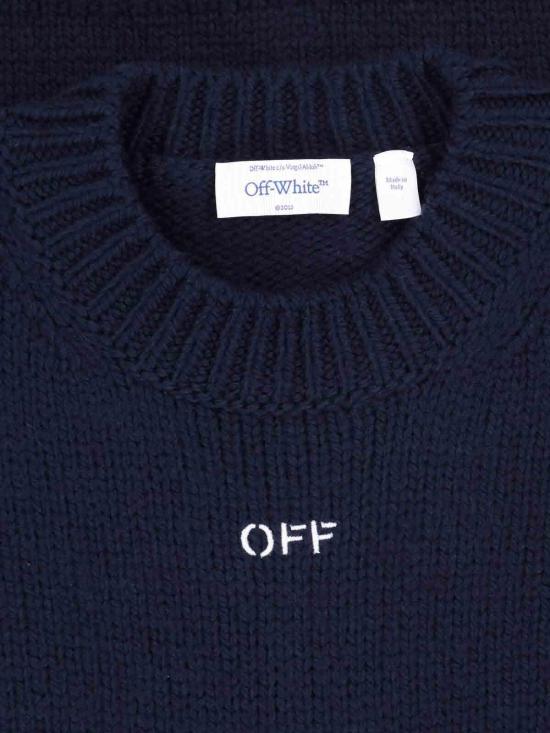 26SS 오프화이트 스웨터 44MHE212F26K001411BLUEGRAPHITE - OFF WHITE