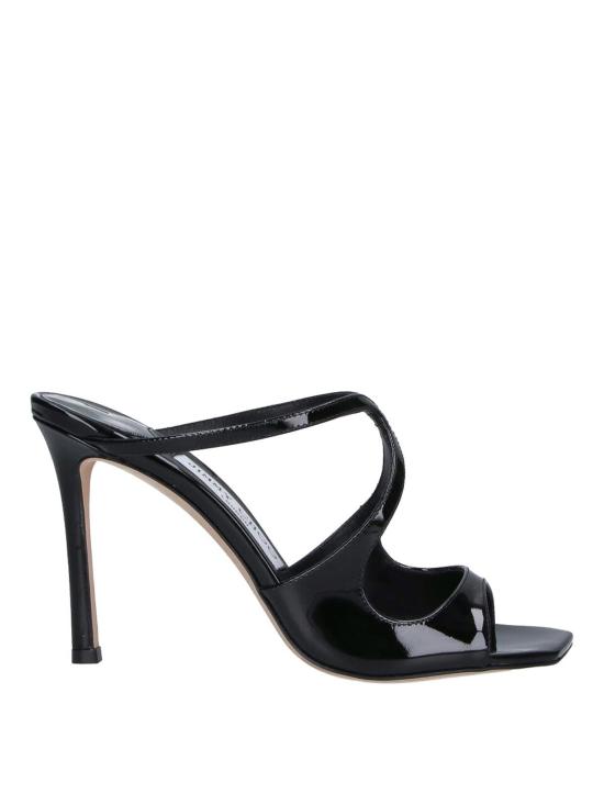 26FW 지미추 뮬/슬리퍼 ANISE95PATBLACK