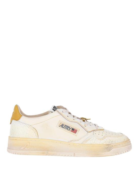 26FW 오트리 슈퍼 빈티지 메달리스트 로우 레더 스니커즈 AVLMKG02 CREAM