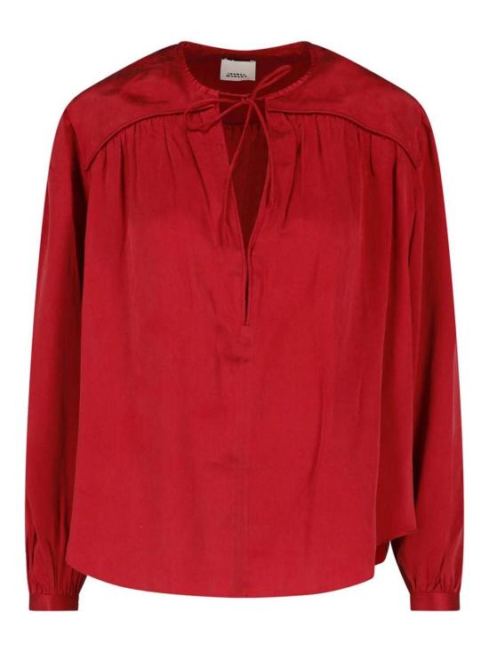 26FW 이자벨마랑 라라야 실크 블라우스 HT0990FAD4J22I70RD RED