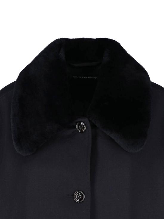 26SS 아워레가시 툰드라 버진 울 코트 W4261TCBCOARSEBLACKGABARDINE - OUR LEGACY