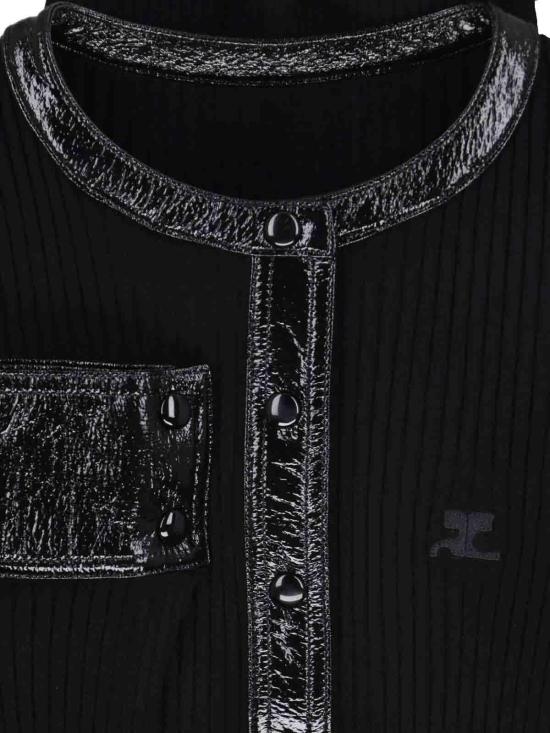 26FW 쿠레쥬 가디건 326MGI056FI00019999 BLACK - COURREGES