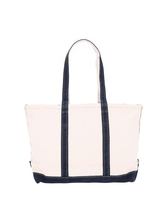 26FW 폴로 랄프로렌 코튼 캔버스 토트백 405P02124001 CREAM - POLO RALPH LAUREN