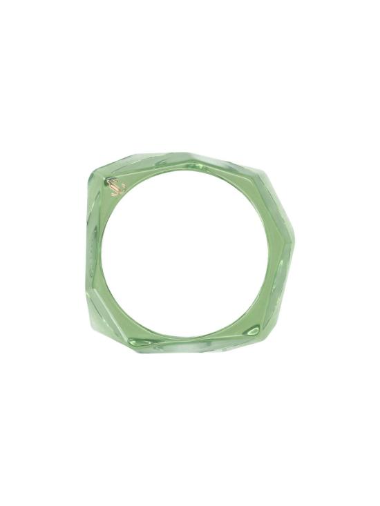 26FW 지미추 팔찌 FACETEDBRACELETEYFCLOVERGOLD GREEN - JIMMY CHOO