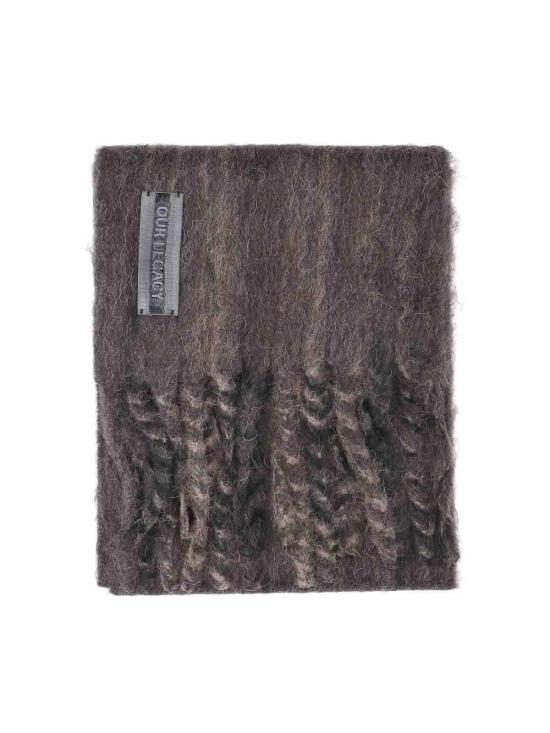 26FW 아워레가시 에스테이트 스카프 A4268ECCHOCOPRESSEDWAVEALPACA BROWN - OUR LEGACY