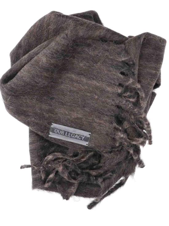 26FW 아워레가시 에스테이트 스카프 A4268ECCHOCOPRESSEDWAVEALPACA BROWN - OUR LEGACY