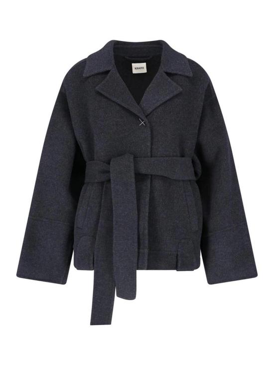 26SS 케이트 엘더 더블 울 벨티드 코트 6239547W547205 GREY - KHAITE