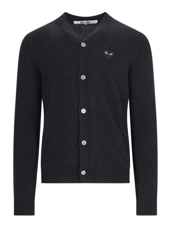 26FW 꼼데가르송 플레이 블랙 하트 니트 가디건 AXN0240511 BLACK