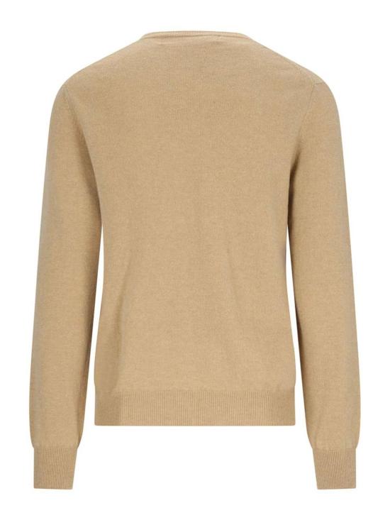 26SS 꼼데가르송 플레이 블랙 하트 브이넥 스웨터 AXN0180513 BEIGE - COMME DES GARCONS